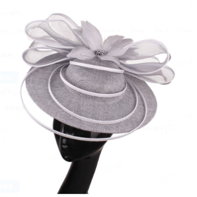 Bridal Hair Accessory - Feathered Fascinator for Wedding Banquets Parties and Photo Shoots