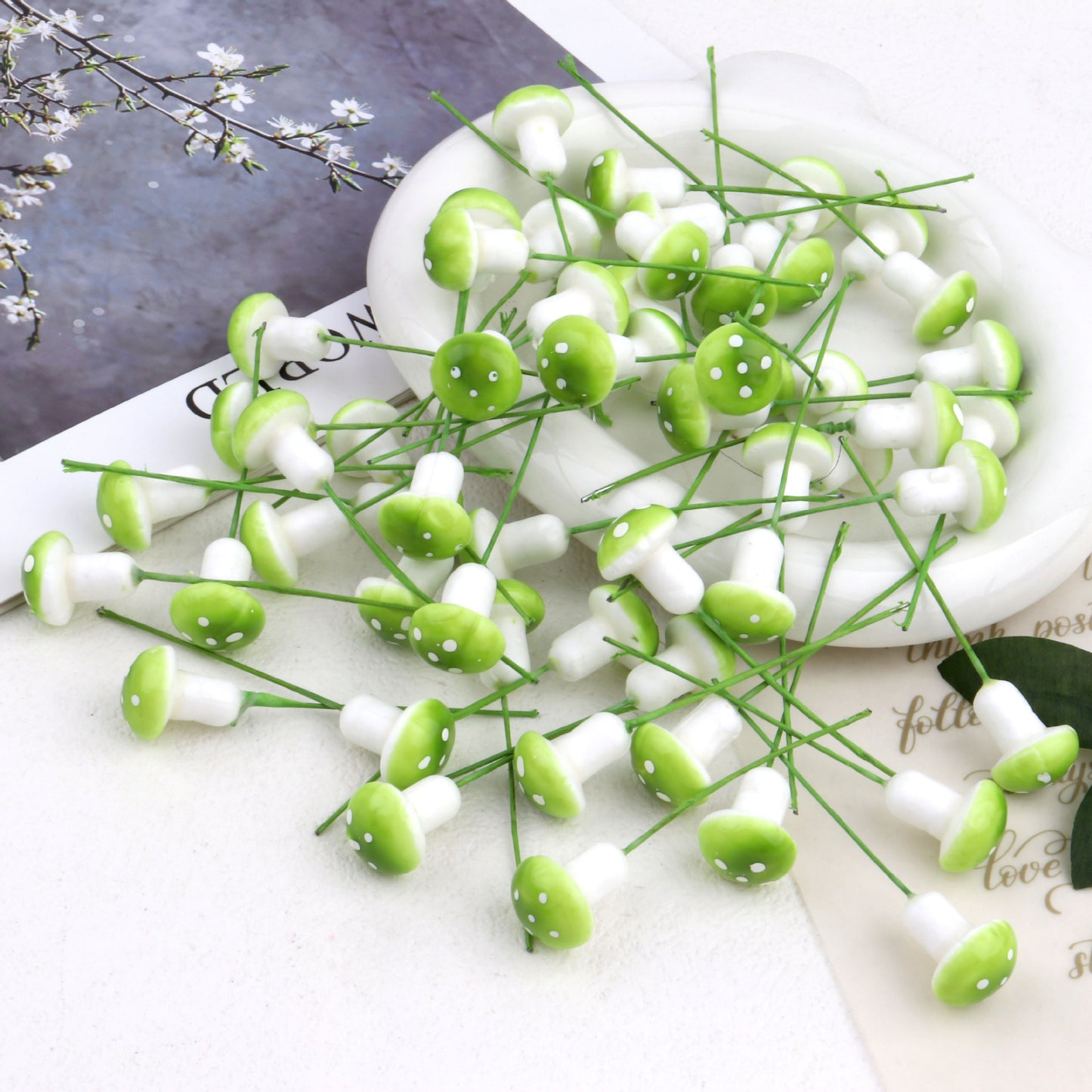 Simulation Colorful Small Mushroom Foam Ornament Bonsai Accessories