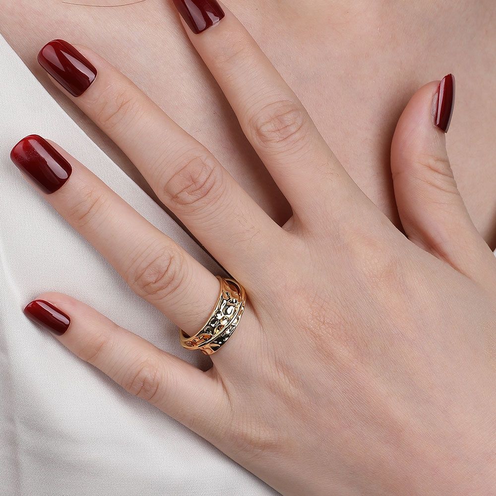 Women's Creative Accessories 18K Gold Plated Ring