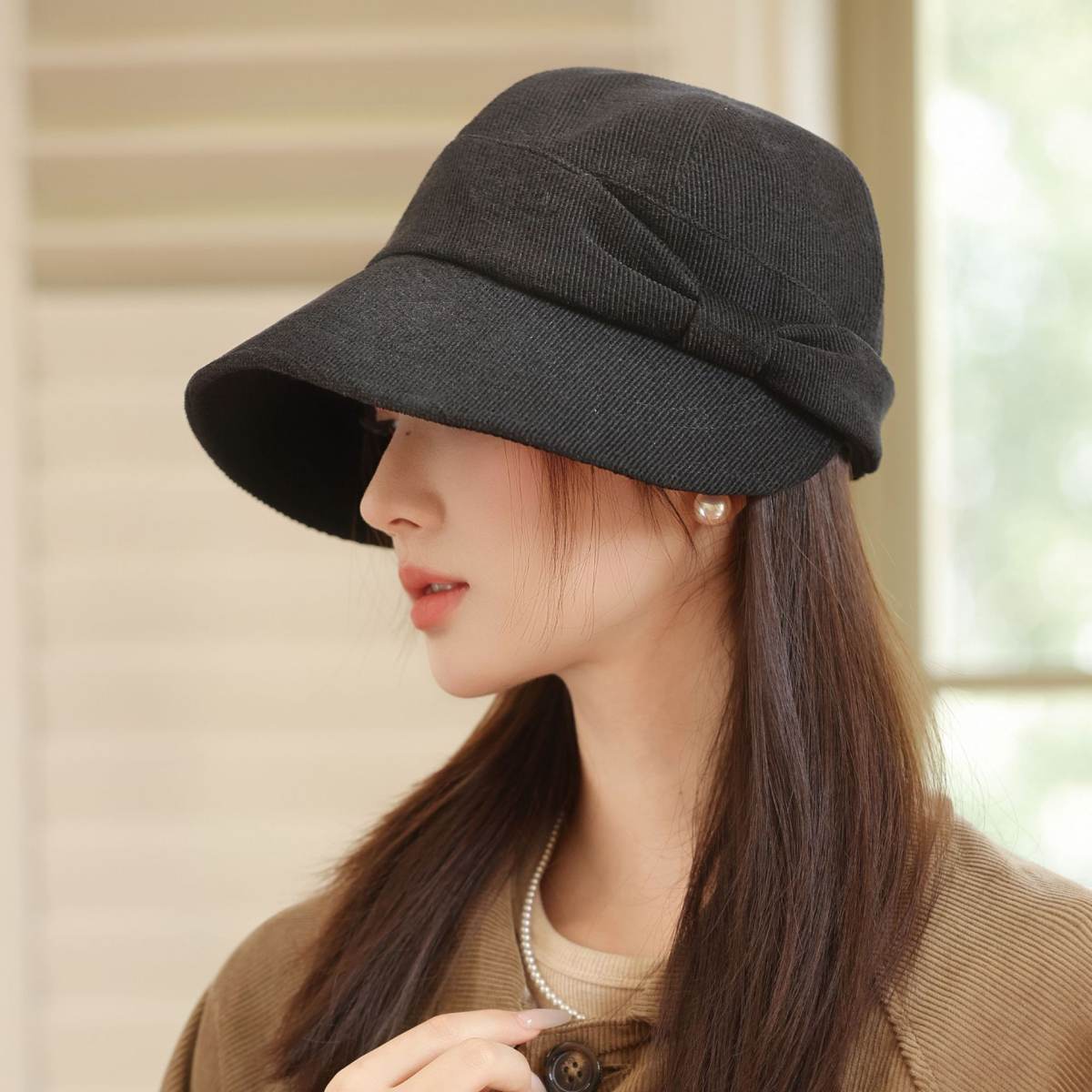 Stylish Versatile Bucket Hat Korean-style And Warm