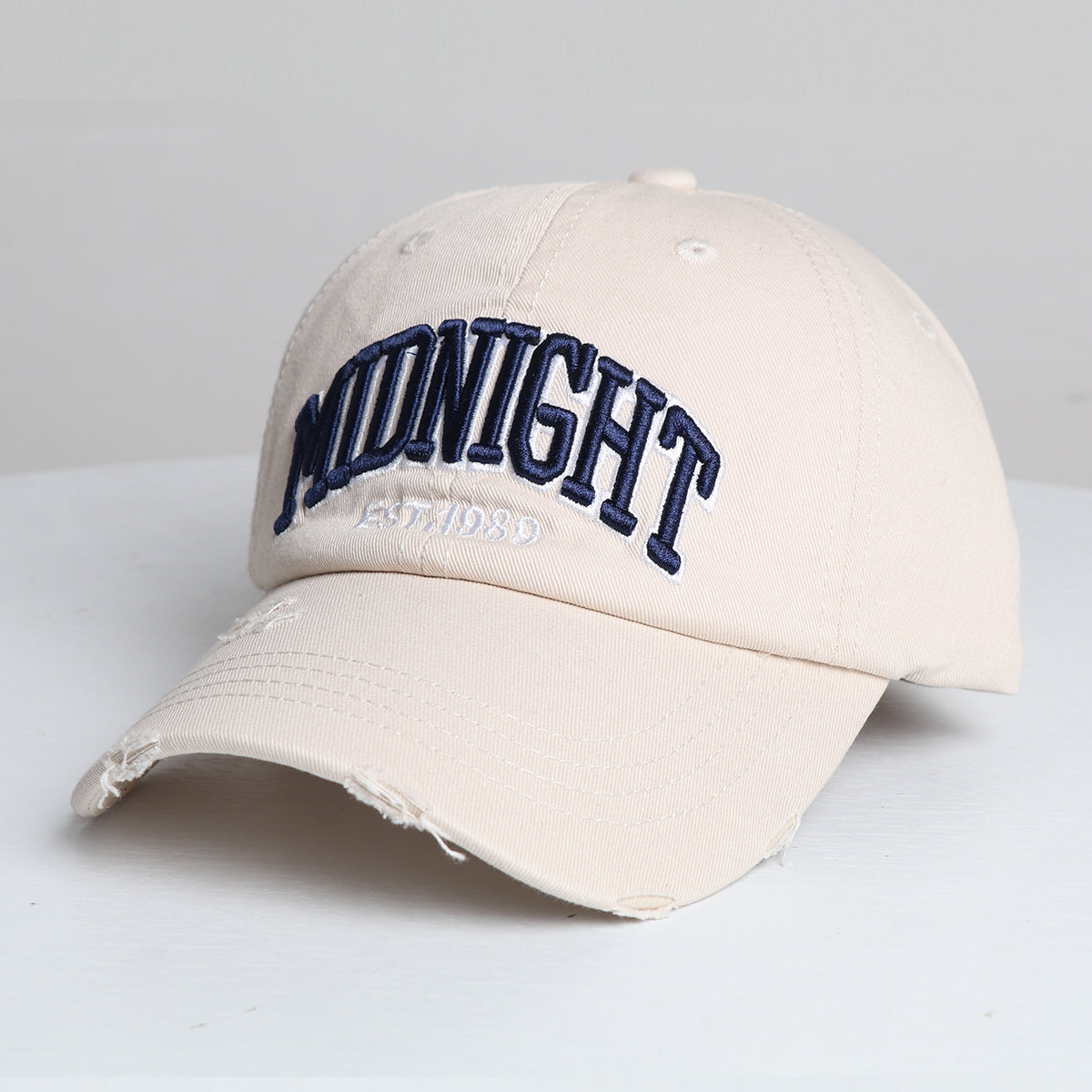 Men's And Women's Matching Casual Retro Embroidered Letters 1989 Vintage Soft Top Baseball Cap For Outdoor Street Cool And Versatile Sun Protection Fashionable Brim Hat