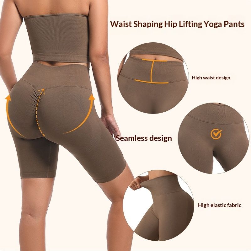 Outdoor Fitness Running Quick-Drying High-Stretch High-Waist Butt-Lifting Shaping Pants