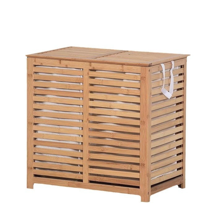 Moso Bamboo Clothing Storage Basket For Home Use