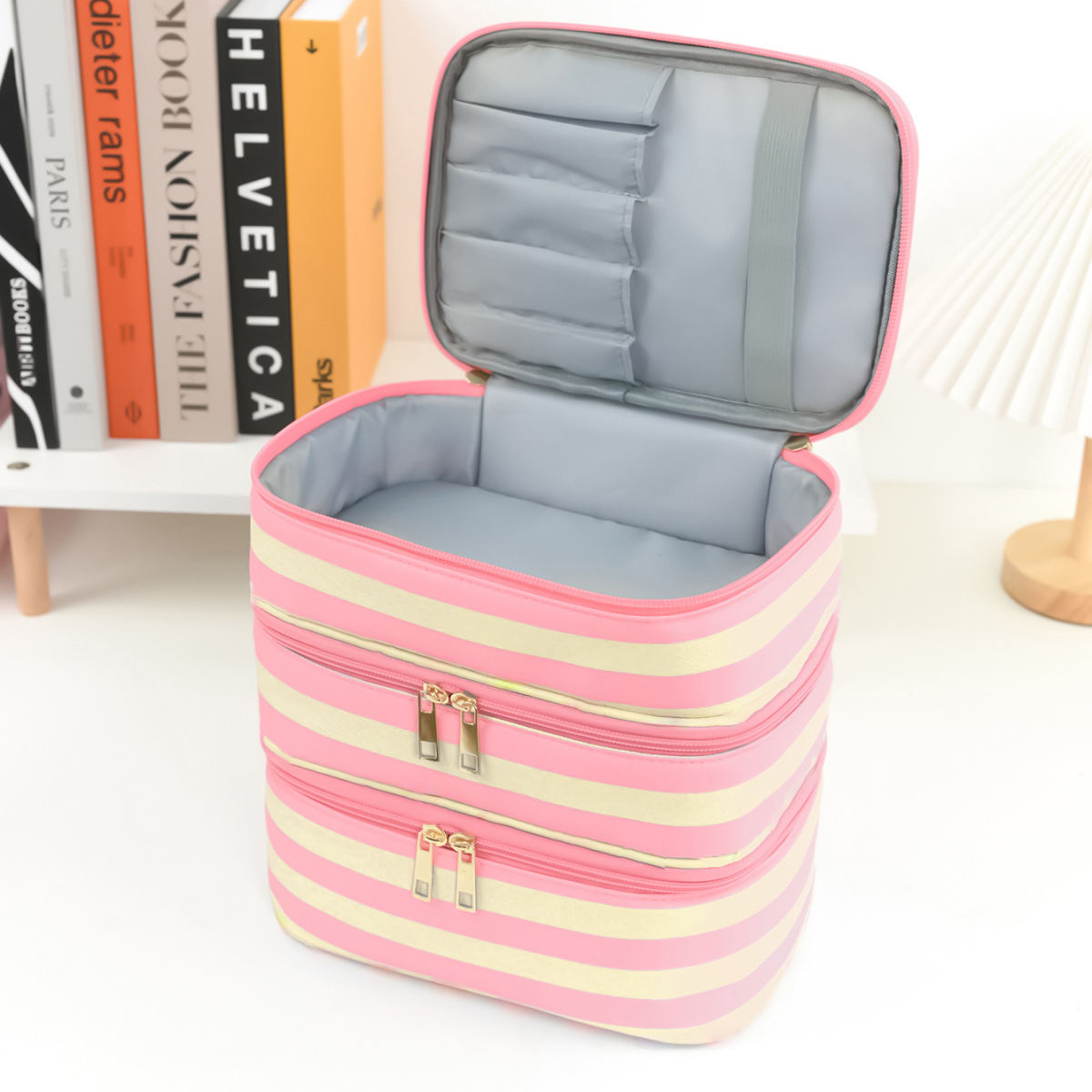 Portable Makeup Organizer For Storing Toiletries And Travel Essentials