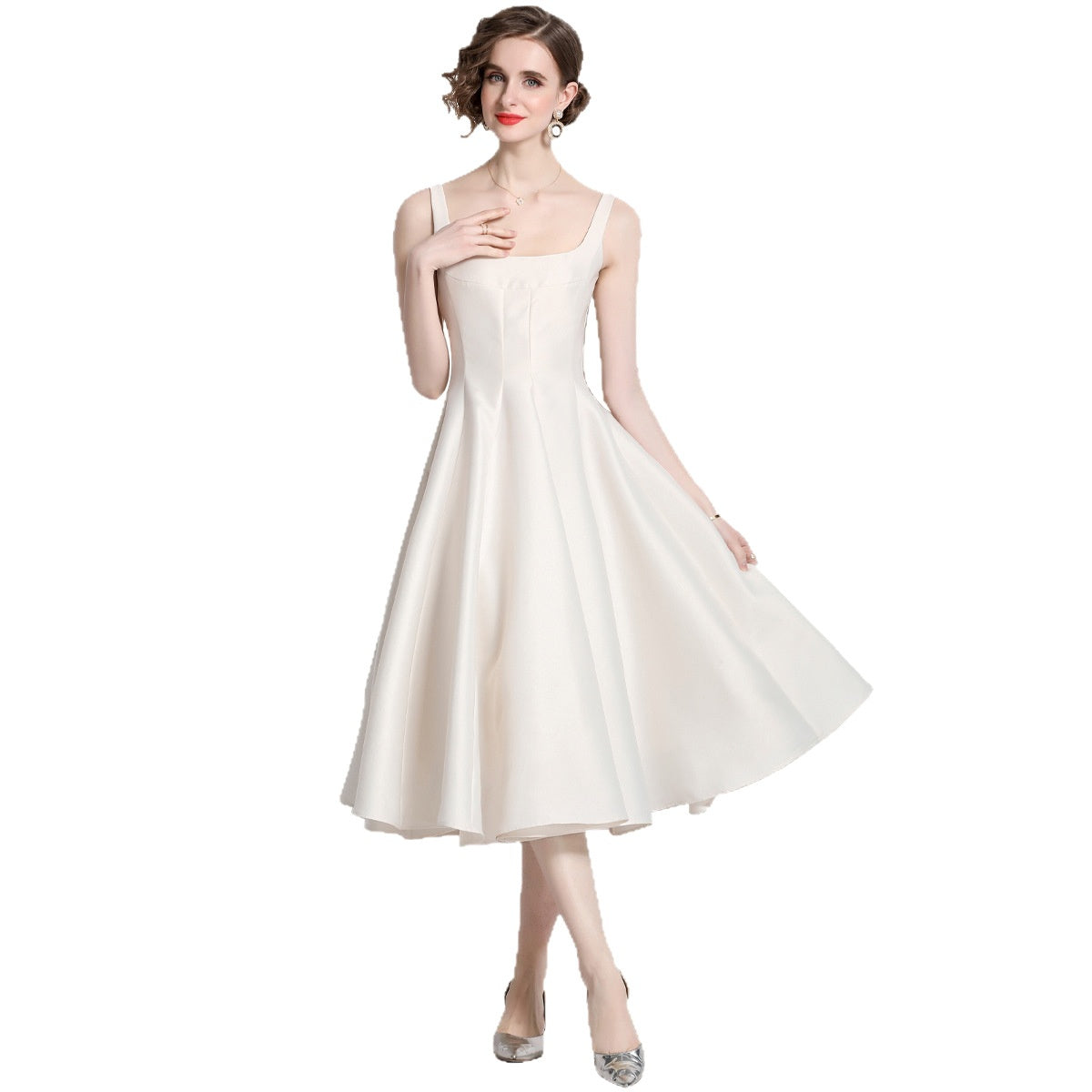 Womens Fashion Sexy Vintage Strap Dress