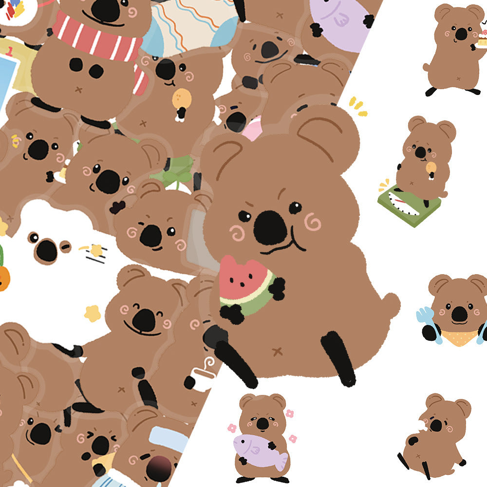50 Cute Short-tailed Rock Wallaby PET Stickers