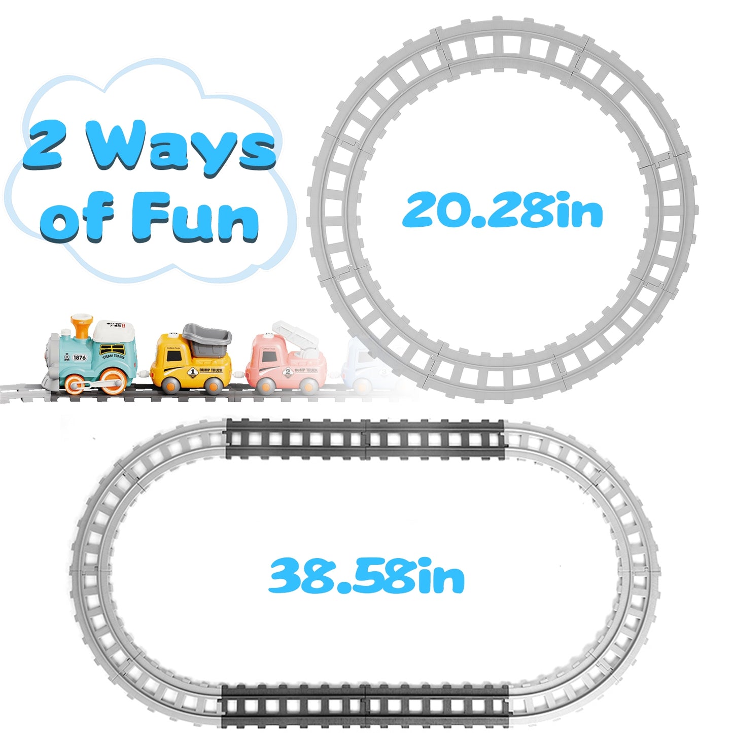 Electric Train Set With Smokes Light Sound Remote Magnetic Train Toys With Locomotive 3 Trucks Gifts For Kids Aged 3 4 5 6 Year Old