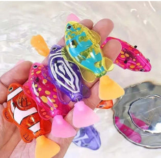 Pet Fish Simulation Light-Activated Clownfish Bathing And Splashing Toy