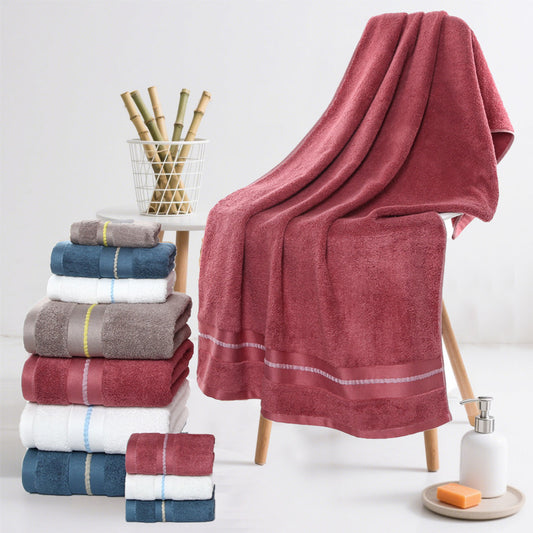 Bath Towel Soft Highly Absorbent Extra Thick Bamboo Charcoal Bath