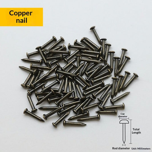 Wooden Box Nail Craft Iron Nails Copper Nails Accessories