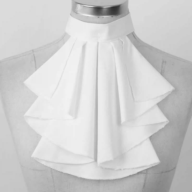 Unisex Dance Stage Performance Bow Tie Thin Collar Accessories Detachable