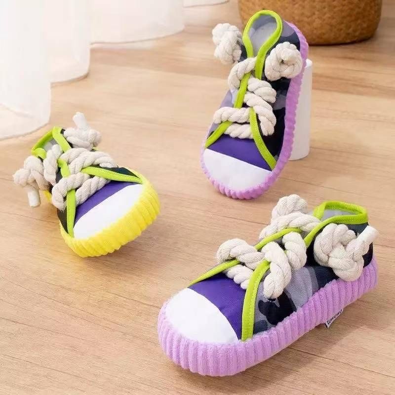 Pet Dog Cotton Rope Canvas Shoes