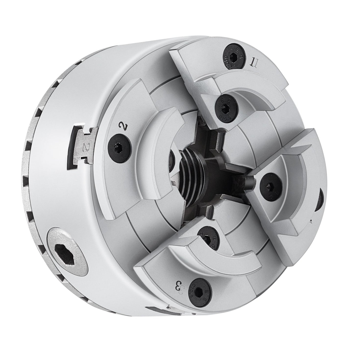 KP96 Lathe Chuck, 4-Jaw 3.75" Diameter, Metal Lathe Chuck Turning Machine Accessories, Self-centering Tool, For Lathe, Precision Machining, Grinding Machines, Milling Machines