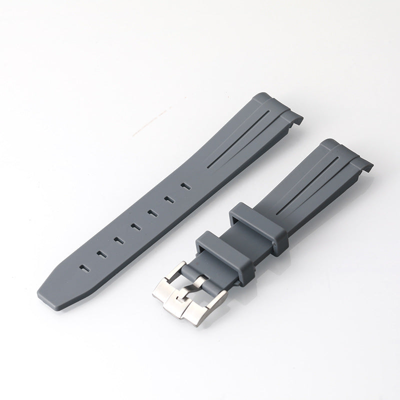 Curved Silicone Smart Watch Strap