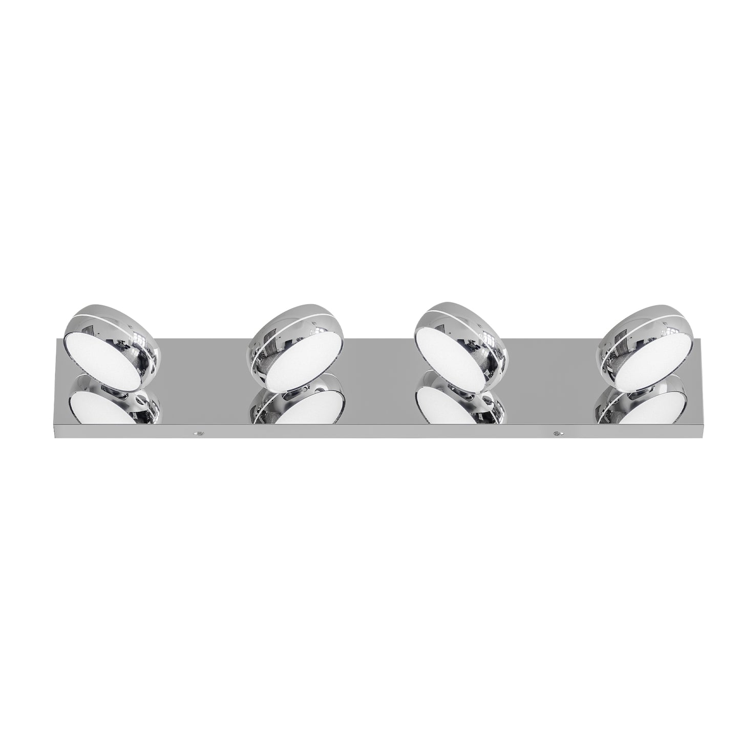 LED Vanity Lights 28in Bathroom Lights Fixtures Over Mirror 4 Light LED Lighting Fixture For Bathroom 18W Mirror Lighting Fixture Modern Bath Light Bar Chrome Bath