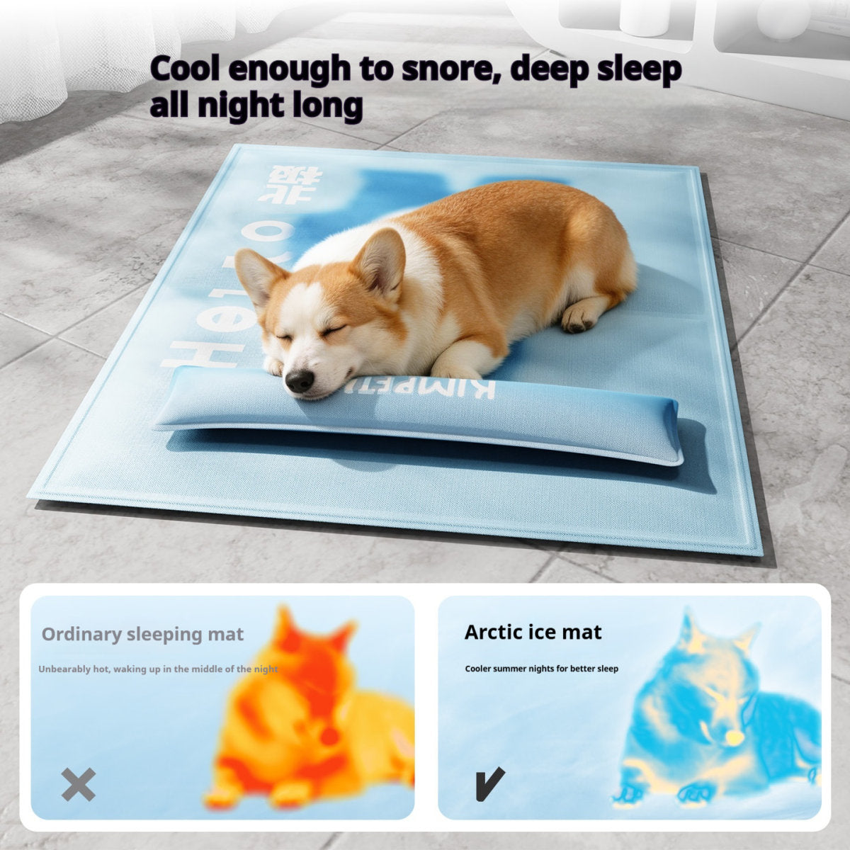 Small Dog Pet Mat Cooling Pad Quick-Cooling