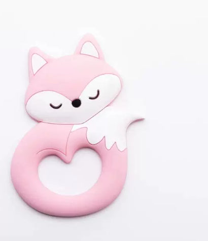Baby Teether, Food-grade Silicone Teether, Cartoon Animal Du