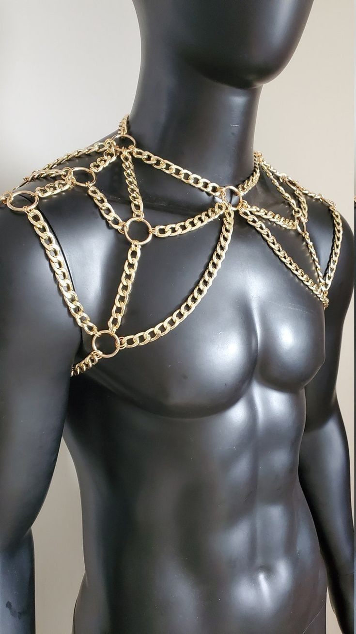 Mens Chunky Metal Body Chain
