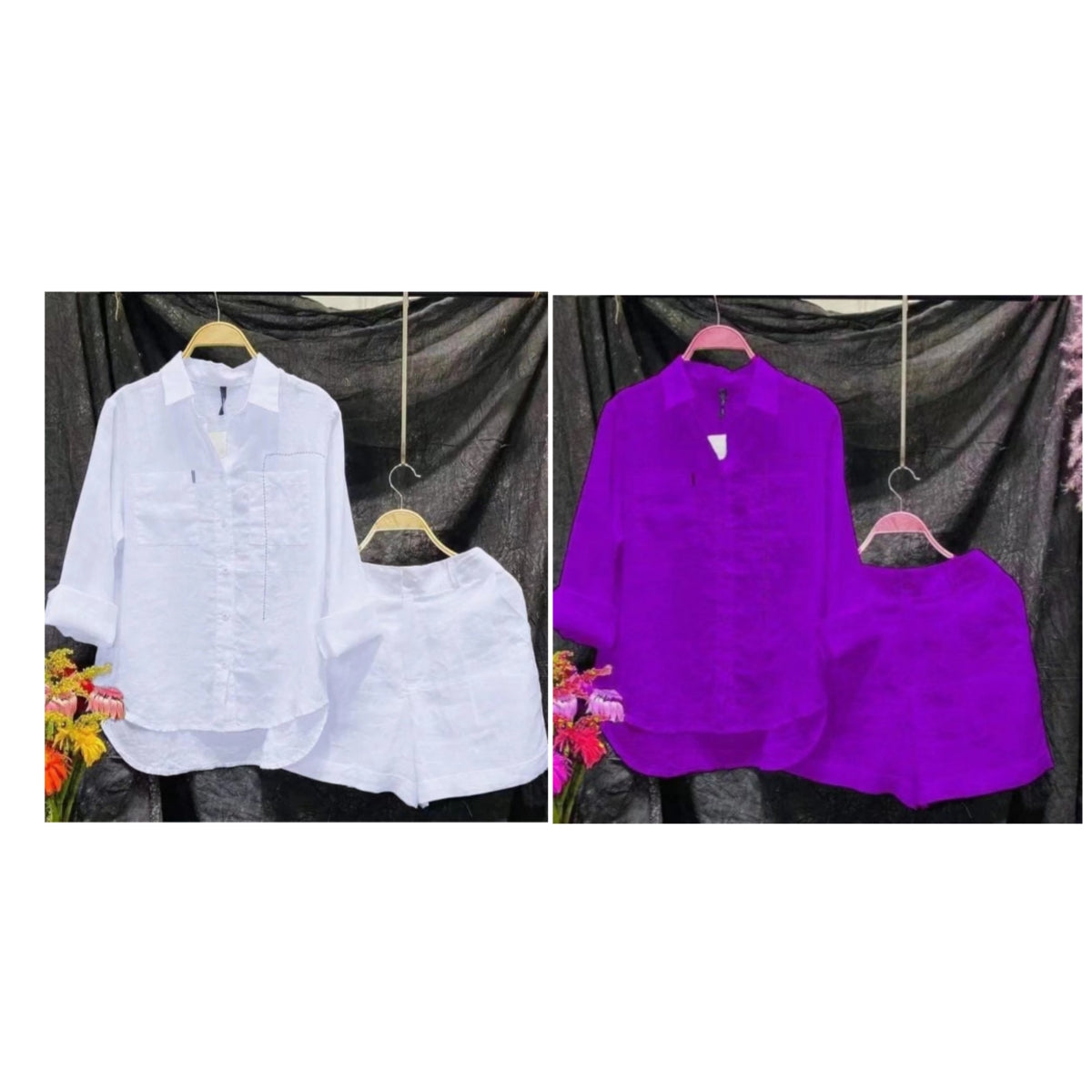 Fashion Solid Color Shirt Outfit