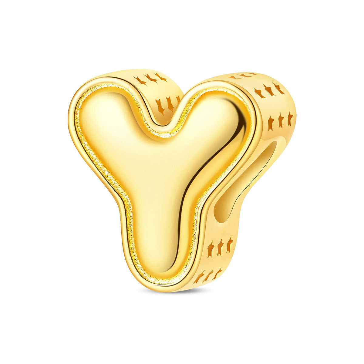 Gold-plated Copper DIY Bracelet Bead Accessories With English Letters