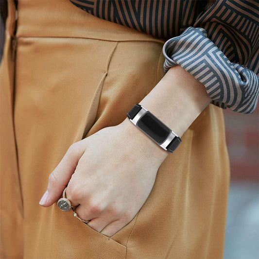 Smart Watch Charge5 First Layer Cowhide Leather Strap