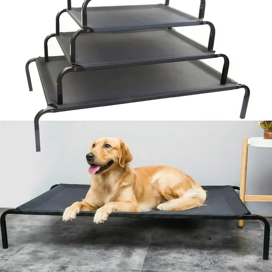 Waterproof Elevated Dog Bed with NonSlip Feet, Breathable Mesh Washable IndoorOutdoor Pet Sofa Bed for Camping Cats