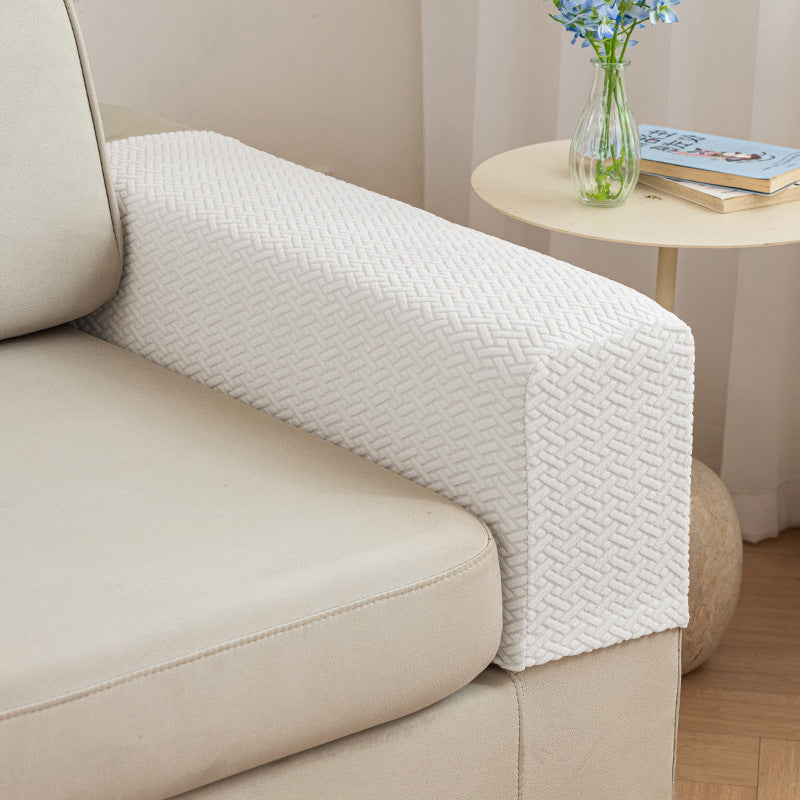 Thickened, Dirt-Resistant Home Fabric Simple Solid-Colored Armrest Covers