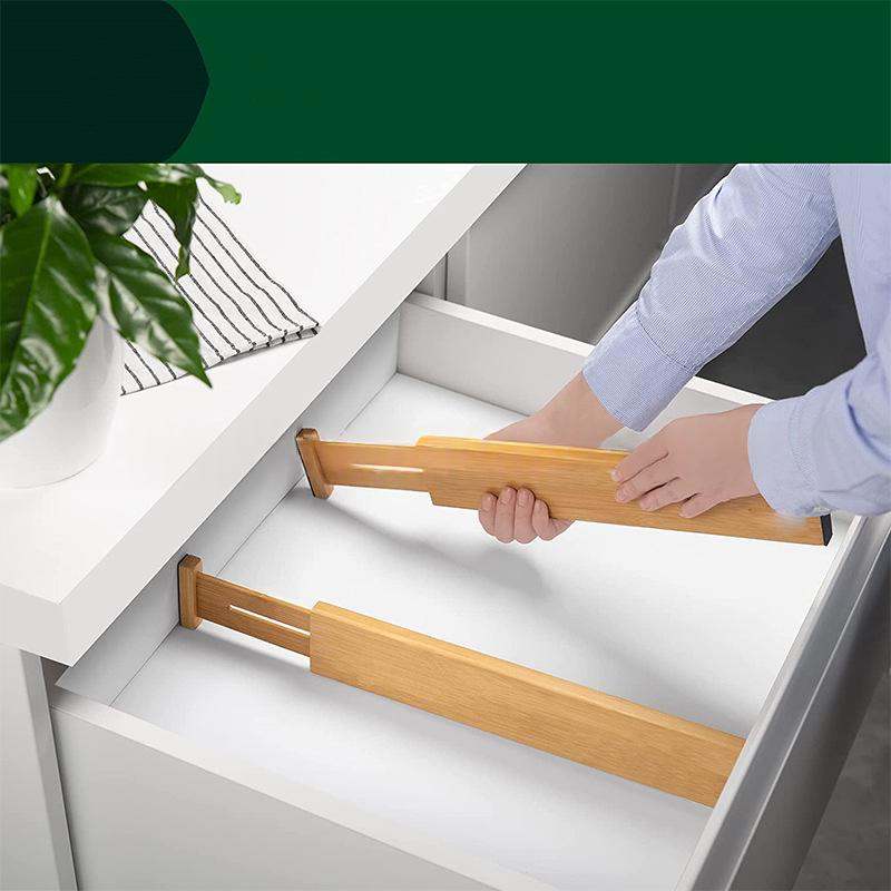 Bamboo Drawer Divider Kitchen Drawer Organizer