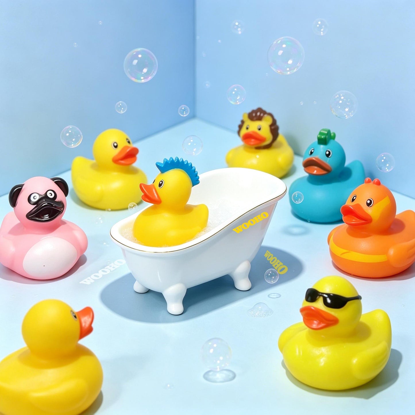 Mini Rubber Duck Multipack Cute Bath Toys For Kids  Fun Favors For Pools, Beach Parties, And Water Play,Self-pickup Only.