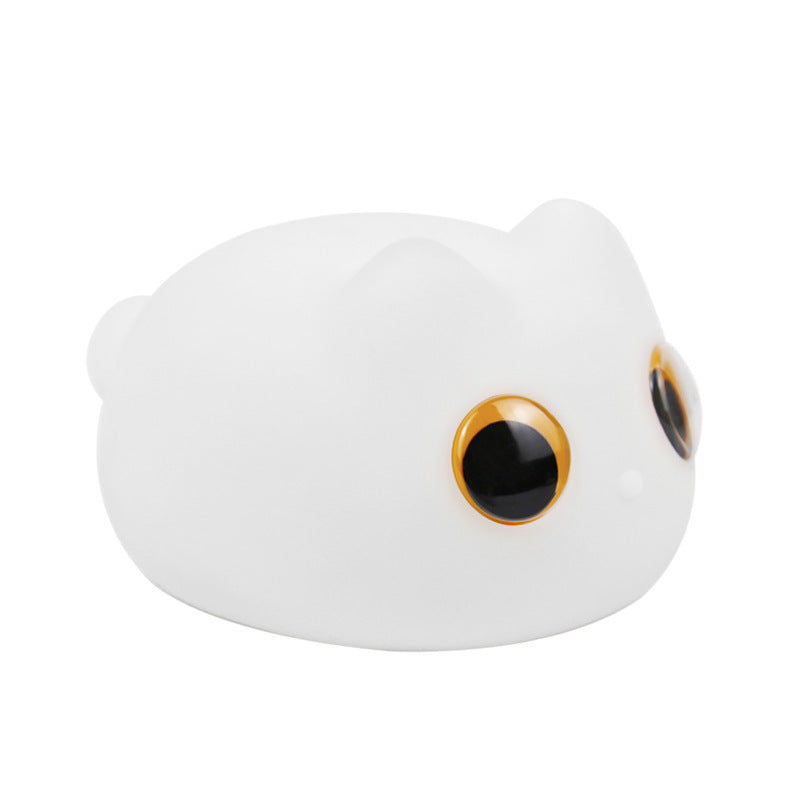Cat Silicone USB Charging Desk Bedside Sleep Small Night Lamp