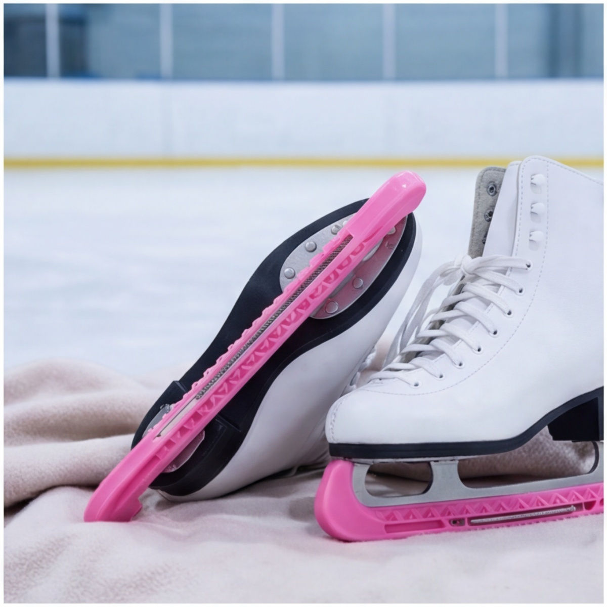 Practical Blade Guard For Ice Skates In Pink, Durable Blade Protection For Transport And Storage, Universal Blade Guard For Ice Hockey And Figure Skates—party Accessory Set