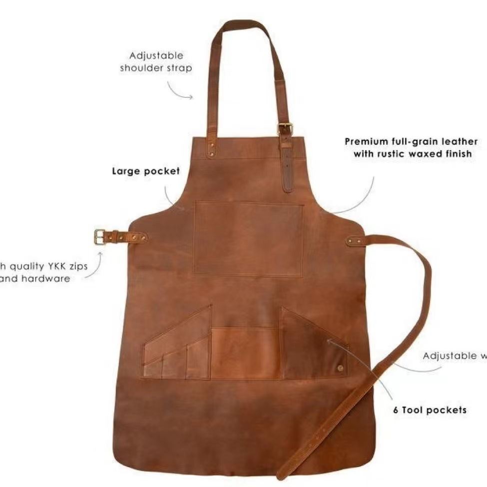 Leather Large Real Leather Accessories Waterproof Work Apron