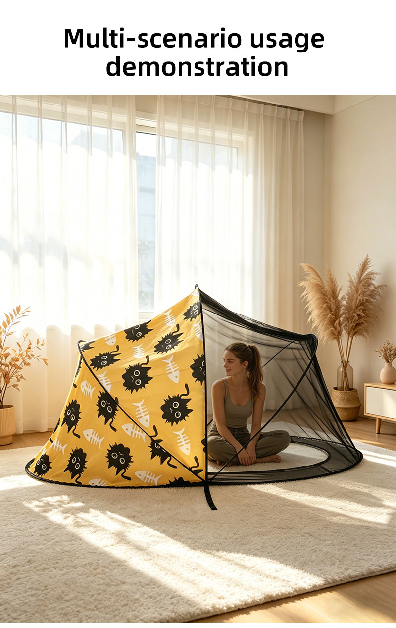 Full-Coverage Installation-Free Mosquito Net For Dorm Rooms Student Rooms Home Bedrooms And Camping
