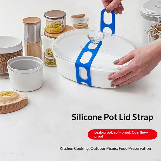 Cross-border Best-selling Silicone Pot Lid Strapreusable Lid Holder