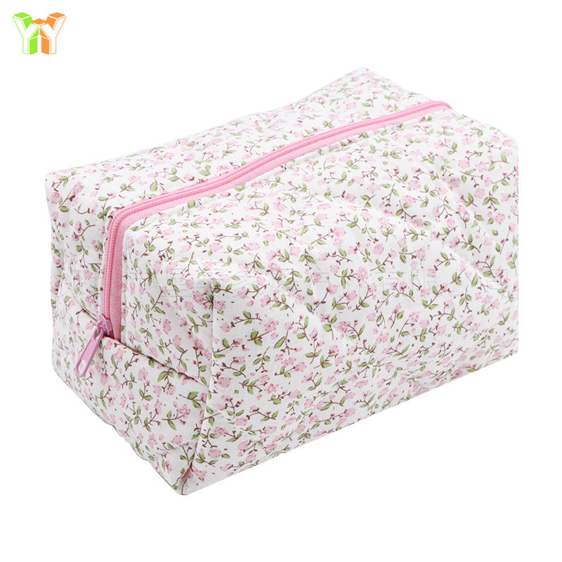 Large Capacity Travel Multifunctional Floral Makeup Bag