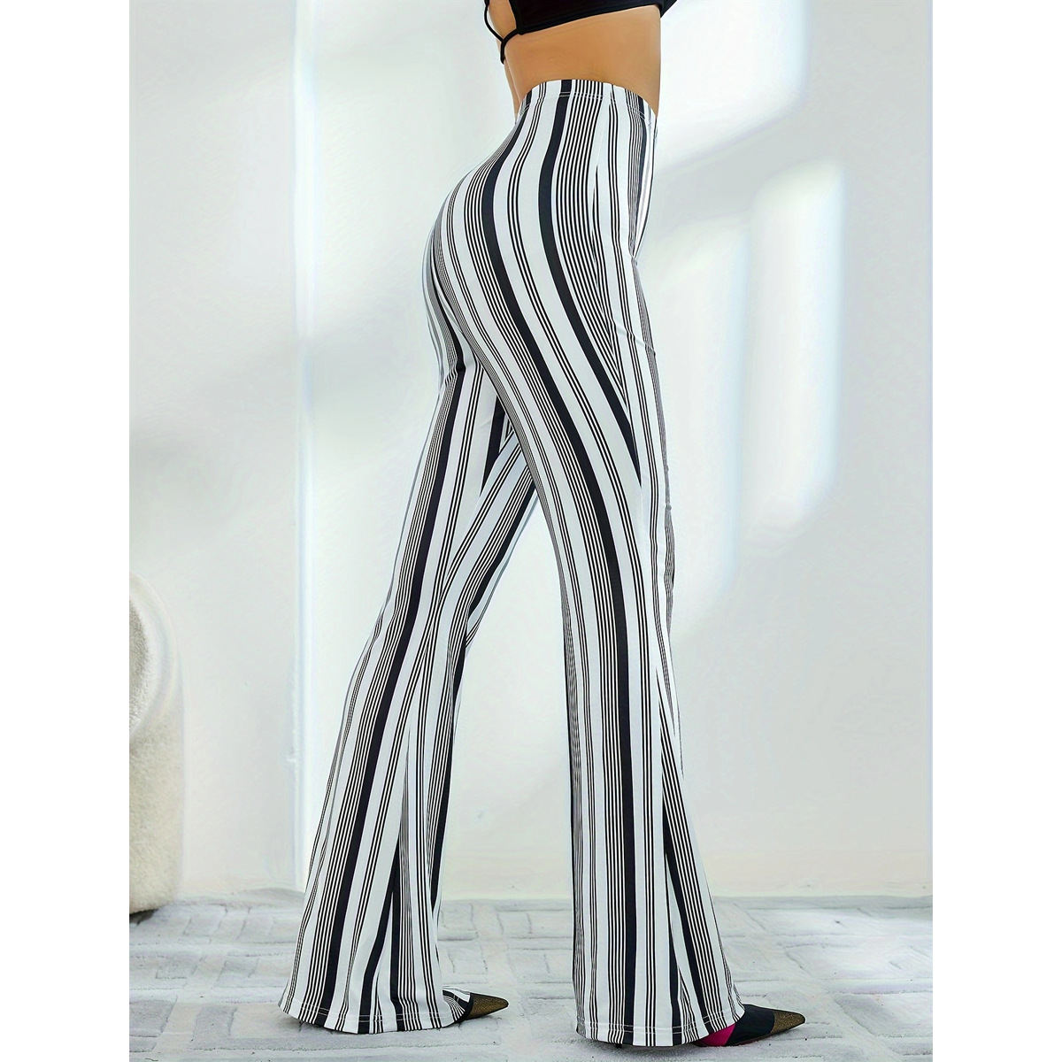 European And American Leisure Yoga Sports Bootcut Pants Women's Clothing