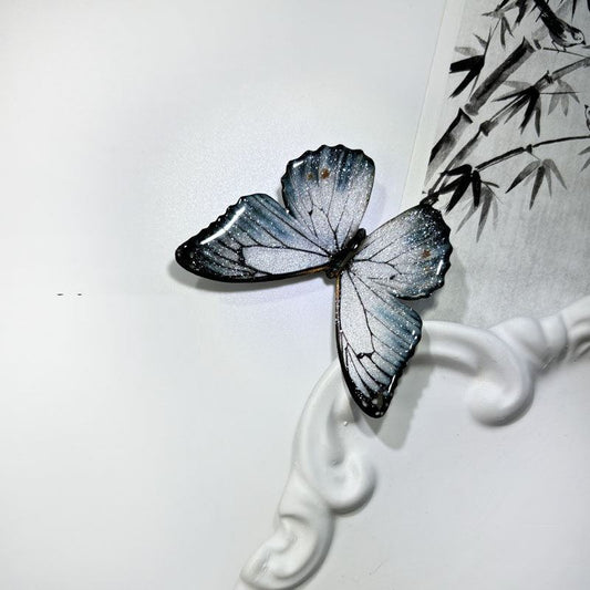 Minimalist Ink-wash Style Butterfly Hair Clip