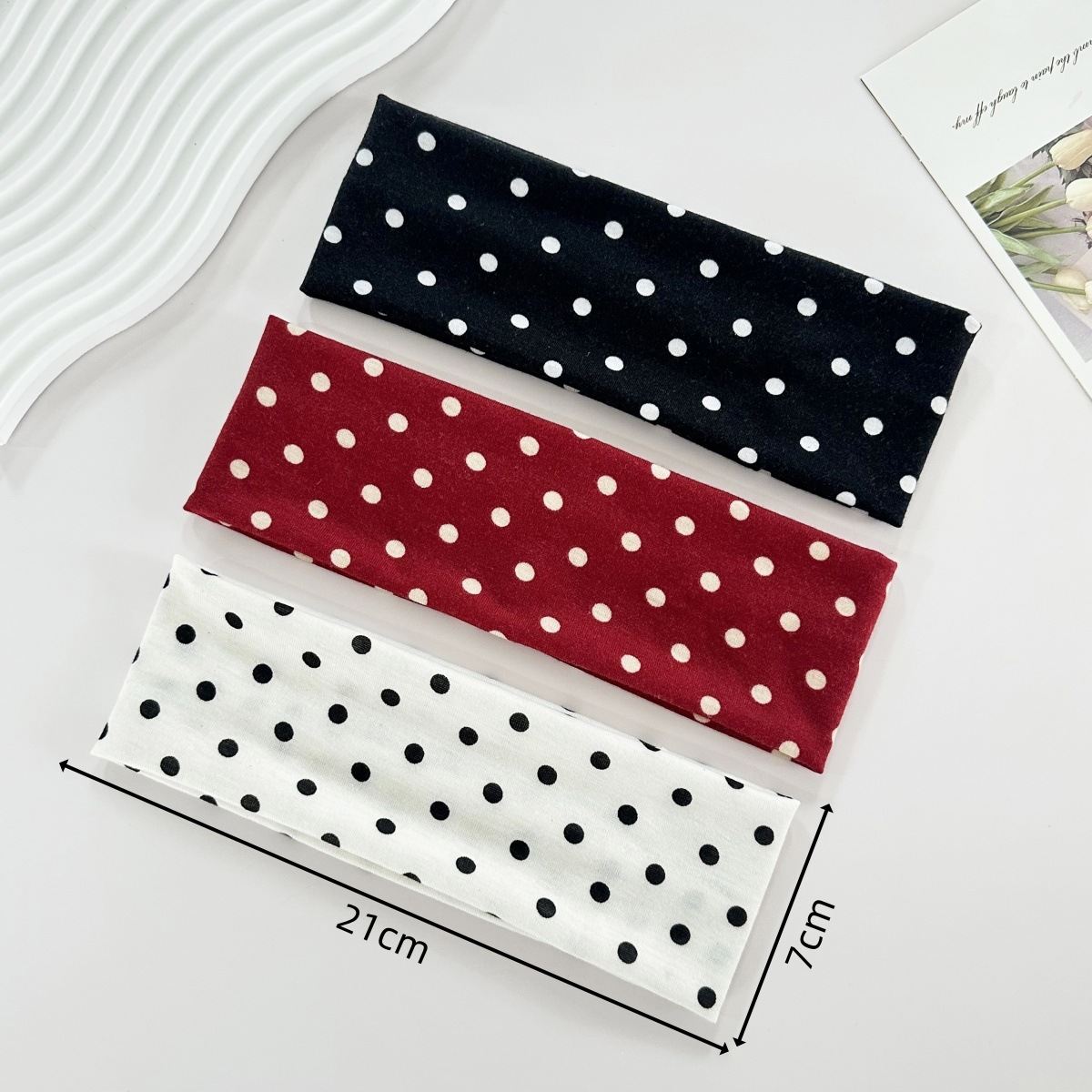 New Polka-dot Yoga Elastic Headband