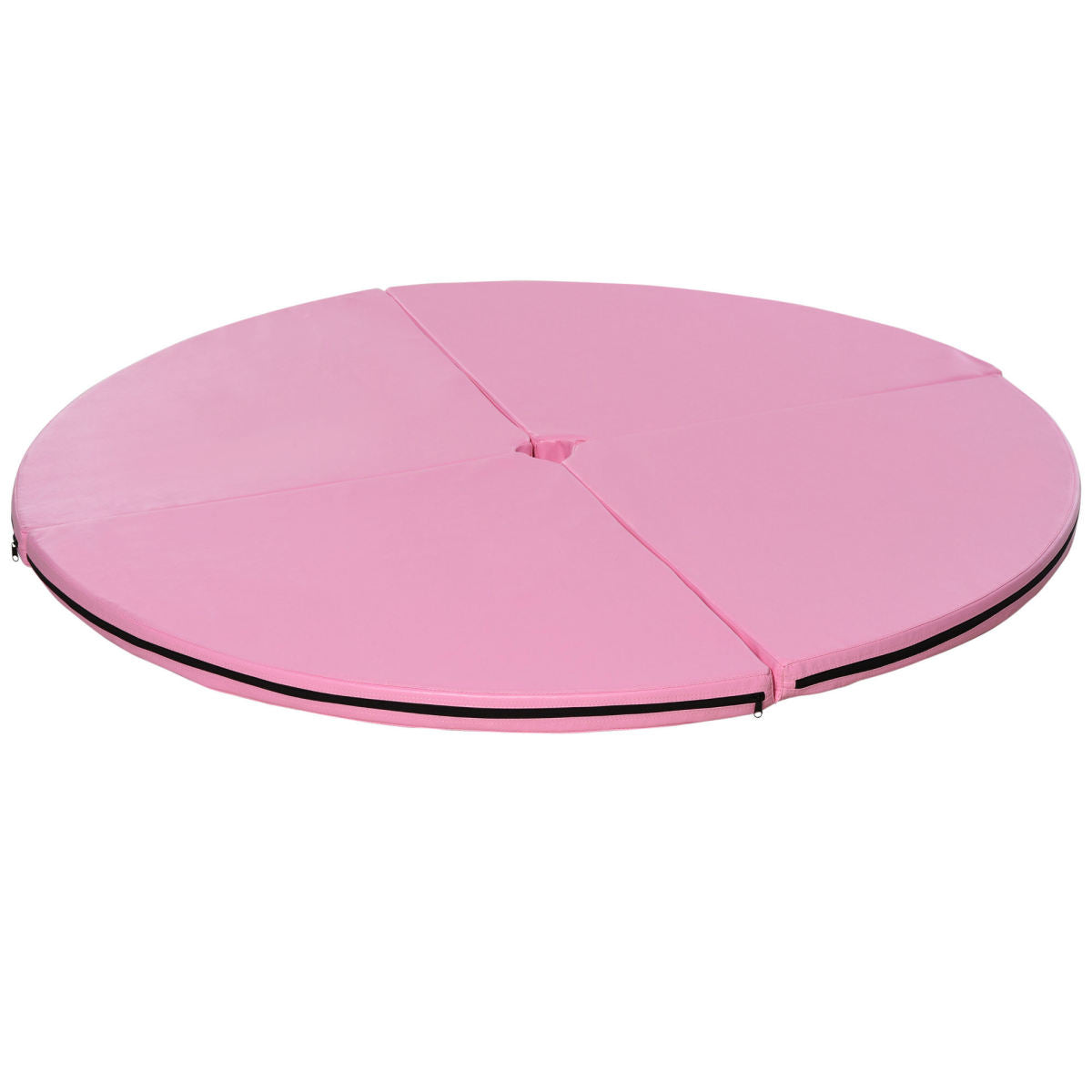 Pole-Dance-Matte, 5 Cm Dicke Runde Kunststoff-Matte Für Pole-Dance-Übungen, Gymnastik, Yoga, Rosa