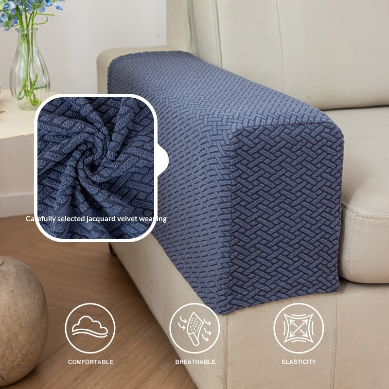 Thickened, Dirt-Resistant Home Fabric Simple Solid-Colored Armrest Covers