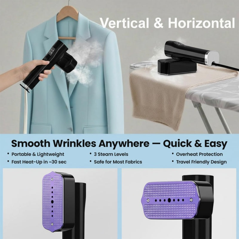 Portable Clothes Steamer, Handheld Clothes Steamer For Home Or Travel