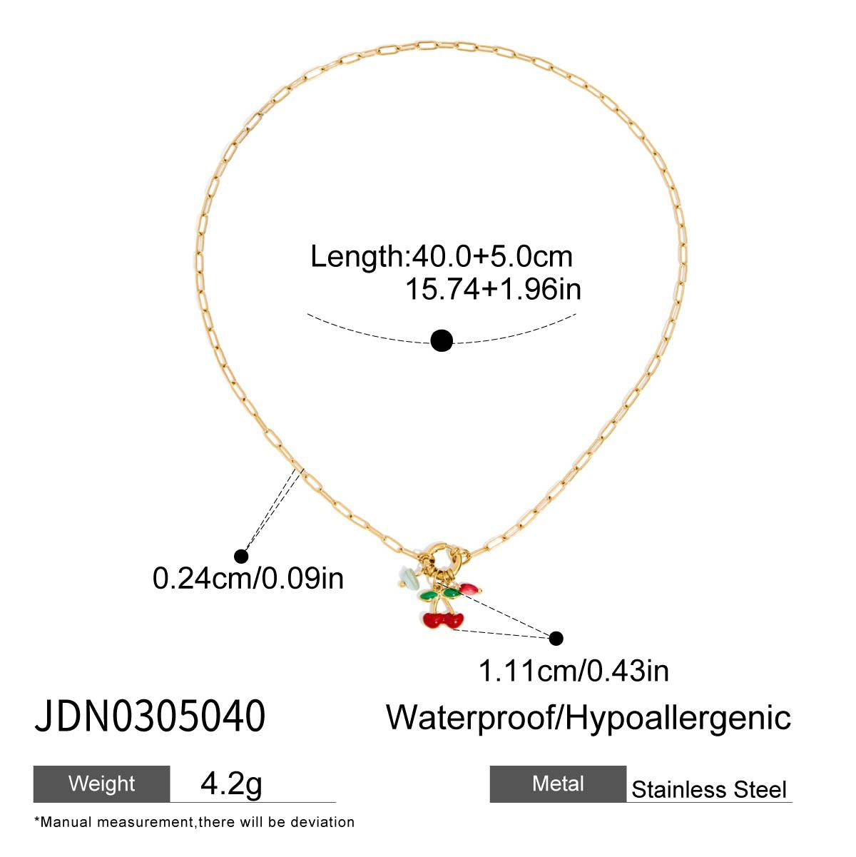 Stainless Steel Pearl Necklace Accessories High-grade Clavicle Chain Non-fading Titanium Steel Ornament