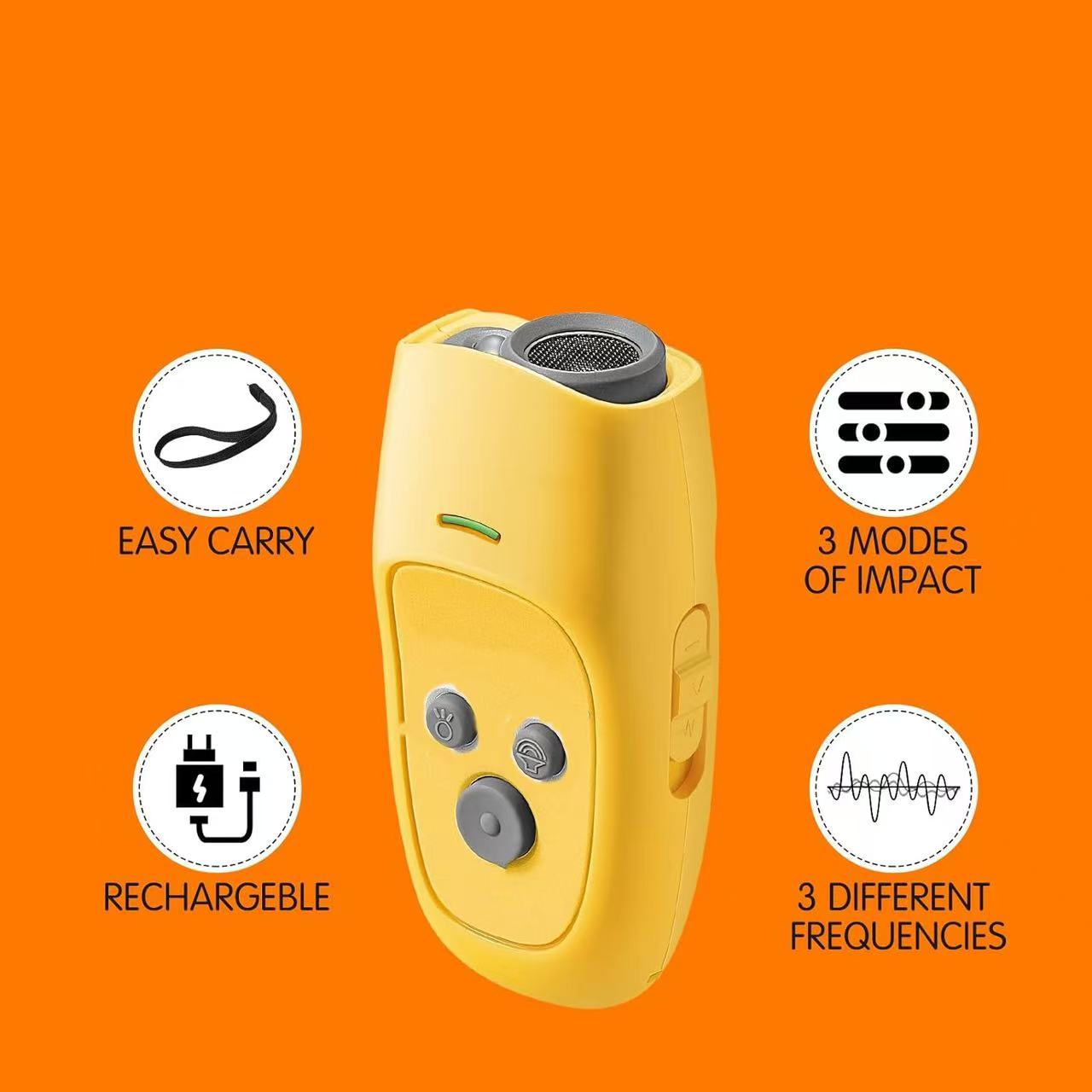 Anti Barking Device, Ultrasonic 3 In 1 Dog Barking Deterrent Devices, 3 Frequency Dog Training And Bark Control 16.4Ft Range Rechargeable With LED Light And Wrist Strap Christmas And Party Gifts