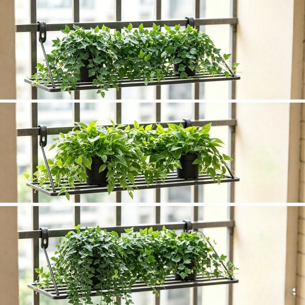Set Of 3 Hanging Artificial Plants, Decorative Plant Set With Mandevilla, Pea Pods, And Eucalyptus—Party Accessory Set