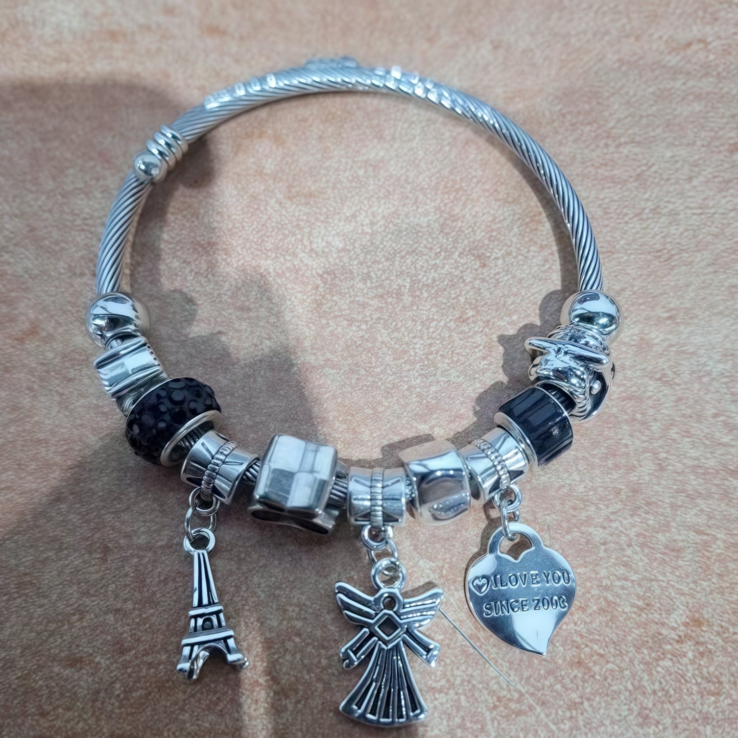 Panjia Fashion Best-Selling Titanium Steel Bracelet Versatile High-End Style Wristband Jewelry