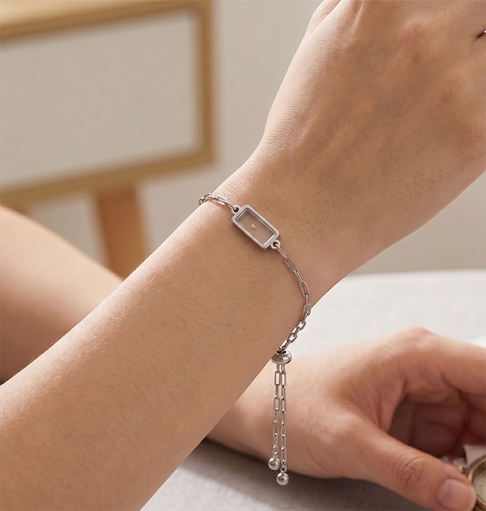 Real Mustard Seed Faith Bracelet For Women, 18K Gold Plated Stainless Steel Paperclip Chain, Adjustable Religious Christian Gift With Scripture Card
