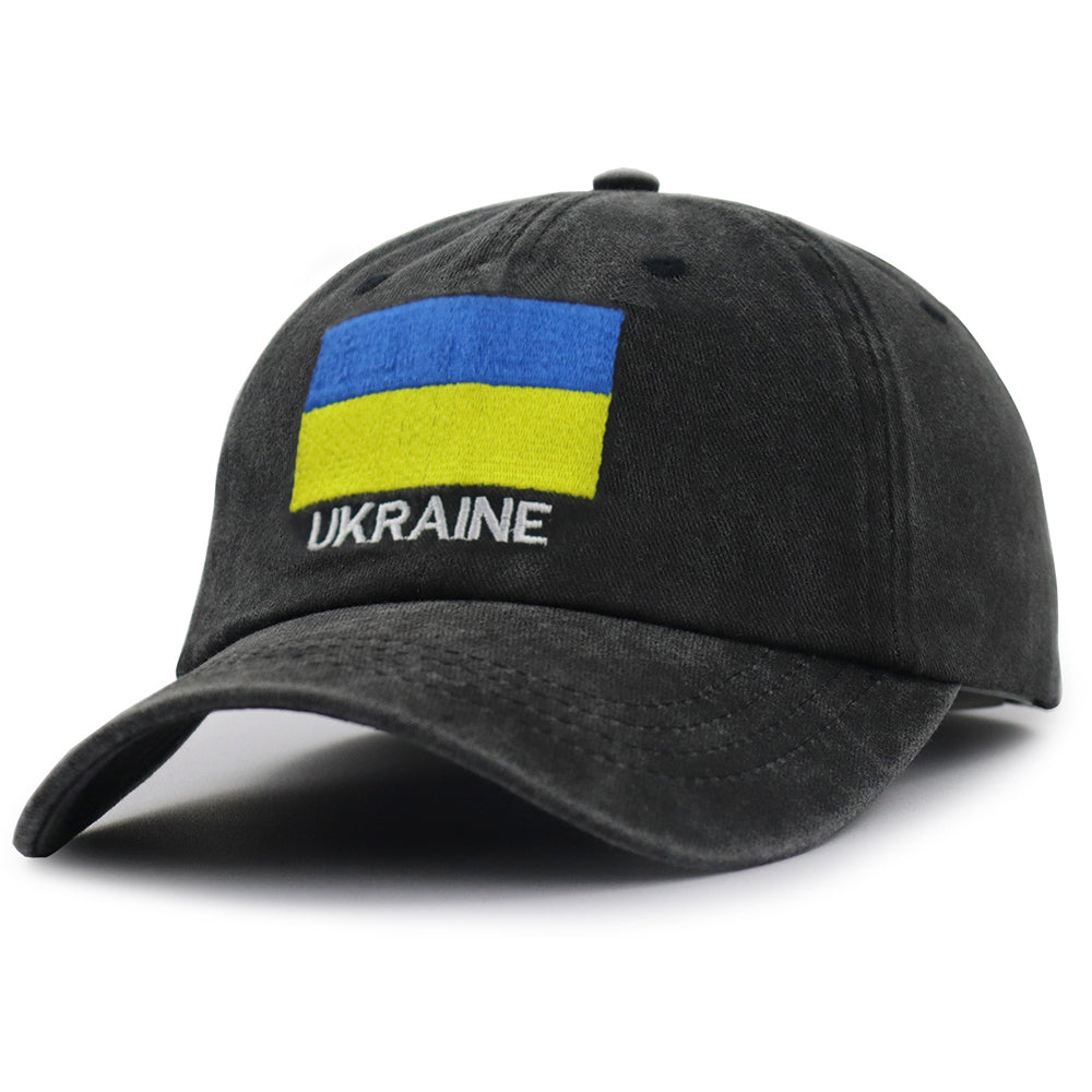 2pcs Ukraine Hats For Men Women, Ukrainian Flag Baseball Cap, Fathers Day Patriotic Christmas Birthday Gifts For Dad Mom Papa Mama Grandpa Husband Wife