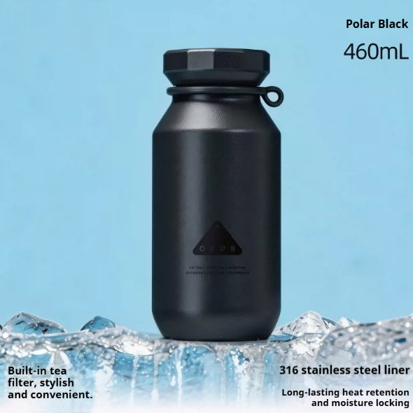 Outdoor Portable Tea-Brewing Couples Insulated Water Bottle