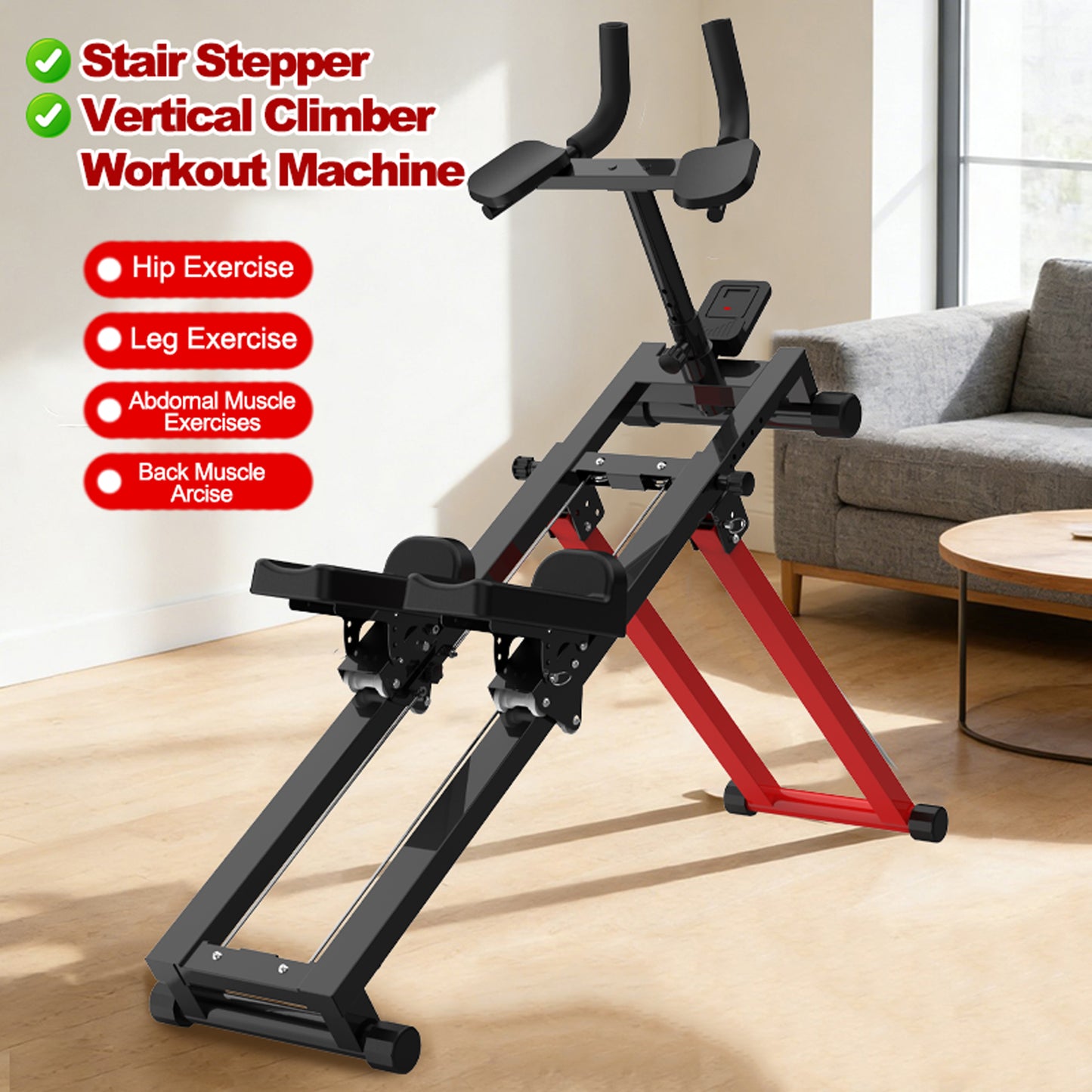 3-in-1 Spine Twist Stretcher & Stair Stepper & Waist Trainer, Adjustable Back Stretcher Machine For Lower Back Exercise, Core Activation & Full-Body Workout