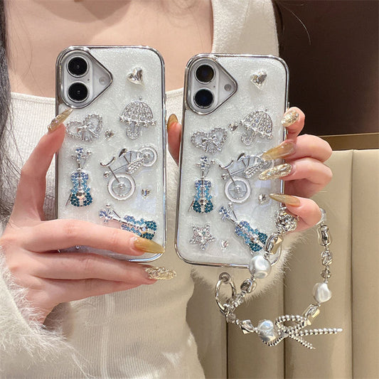 Epoxy Stereo Guitar Heart Mobile Phone Case